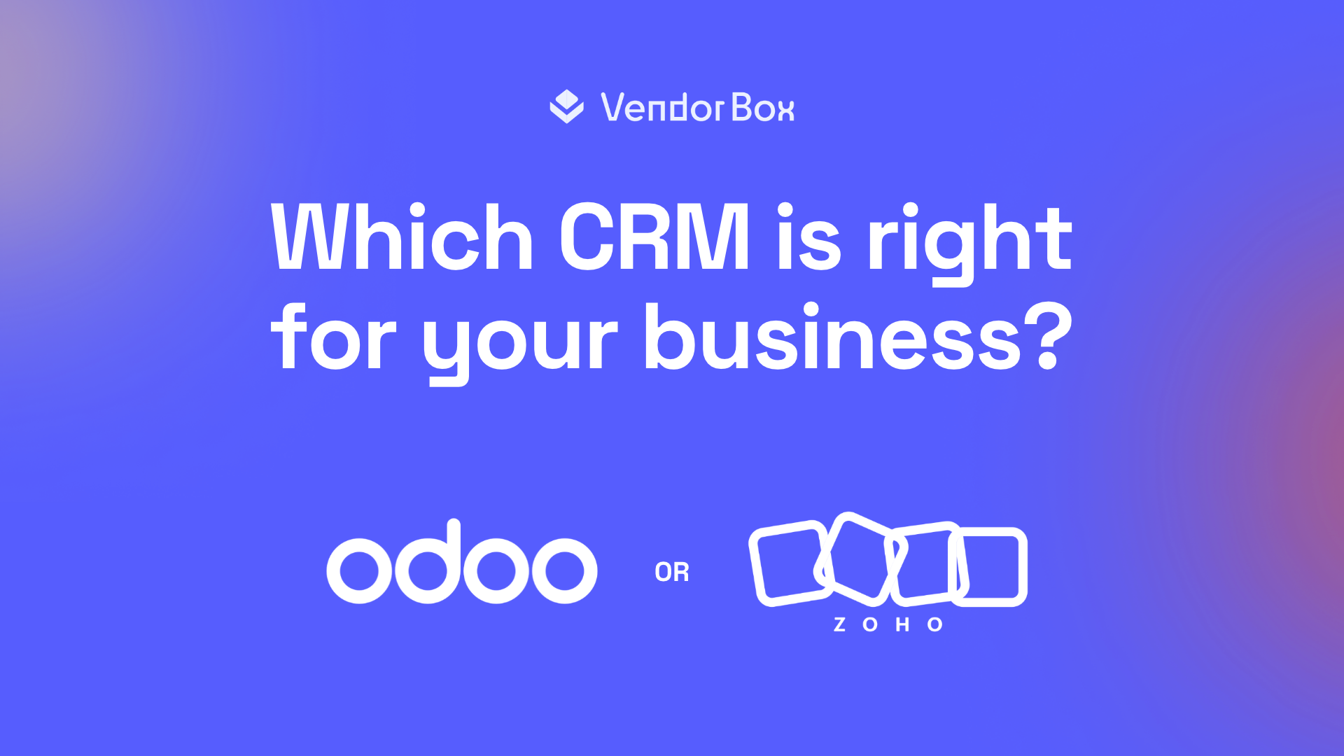 Odoo vs Zoho CRM comparison